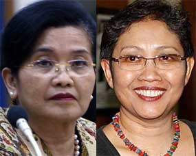 Siti Fadilah & Endang Rahayu Akrab di Sertijab