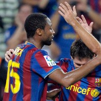 Keita Tiga, Barca Gasak Zaragoza