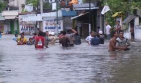 Ratusan Rumah Terendam Banjir di Medan
