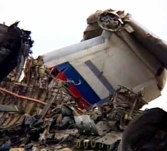 Pesawat Kargo Rusia Jatuh