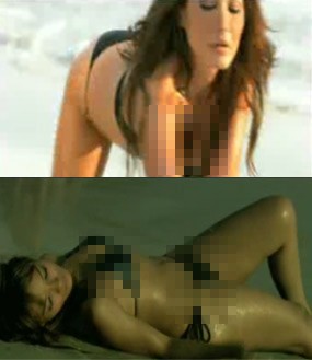 Parade Aktris Berbikini Ala Air Terjun Pengantin