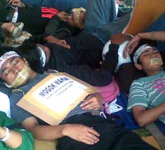 Mahasiswa Mogok Makan di KPK