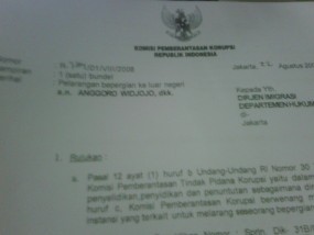   Hanya Mencegah, KPK Tidak Pernah Cekal Anggoro