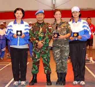 Wanita TNI Rebut Medali Emas
