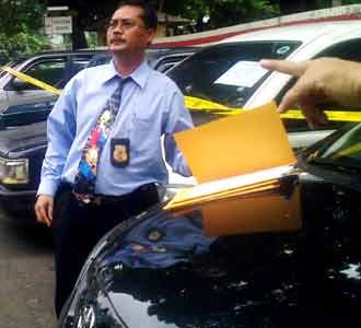 Polisi Gelar Mobil Hasil Penggelapan