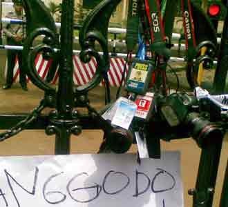 Jurnalis Demo Mabes Polri