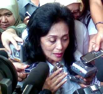 Ida Laksmiwati Hadiri Sidang Antasari