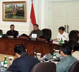 SBY Pimpin Rapat Kabinet