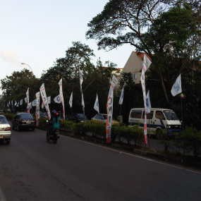 Spanduk Dukung Hatta Rajasa Jadi Ketum PAN Semarakkan Batam