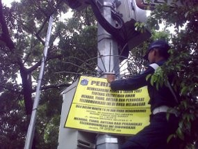 BTS Liar di Perempatan Menteng Disegel Pemprov DKI