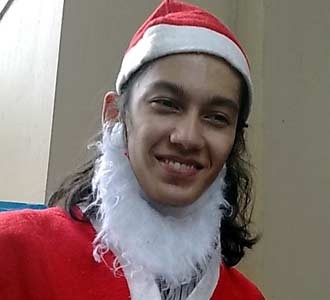 Samuel Zylgwyn Jadi Santa Claus
