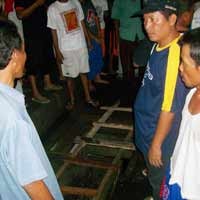 Pengayuh Sepeda Terperosok Gorong-gorong Banyu Urip