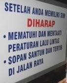 Ucapan Terima Kasih Kepada Petugas Pelayanan SIM Daan Mogot 