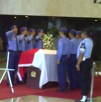 Jenazah Marwoto Tiba di DPR