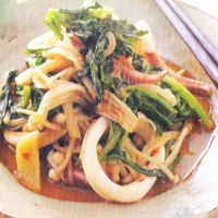 Cumi Tumis Daun Seruni
