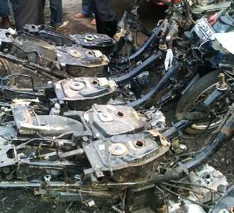 Ratusan Rangka Motor Diamankan