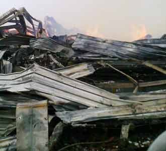 Gudang Tekstil di Bekasi Terbakar