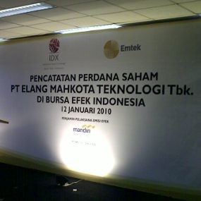 Tamu Pertama BEI, Saham Perdana EMTEK Stagnan di Rp 720