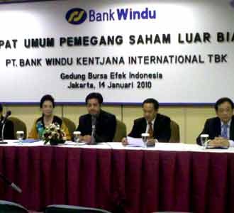 Bank Windu Genjot Kredit di 2010