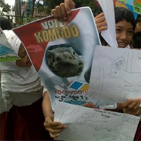 Siswa SD Dukung Pulau Komodo Jadi Tujuh Keajaiban Dunia