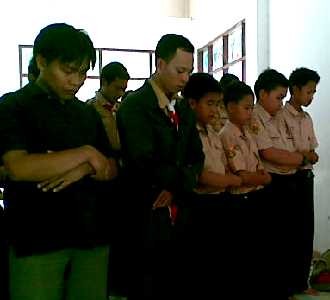 Pramuka Gelar Salat Gerhana