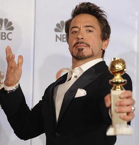 Dua Kali, Robert Downey Jr. Raih Penghargaan Golden Globe