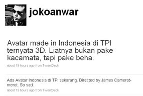 Avatar Ala Indonesia Dihina di Twitter
