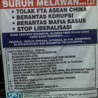 Serikat Pekerja Nasional di Jatim Tolak ACFTA 