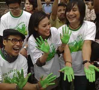 Artis Ikutan Go Green School