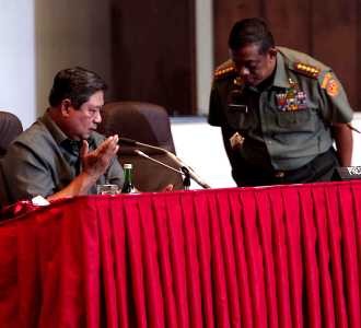 SBY Hadiri Rapimnas TNI