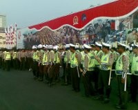  Masih Bisa Tampung Massa, Lalin di Jl Gatot Subroto Tak Dialihkan