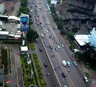 Lalin Jakarta Saat Demo 28 Januari