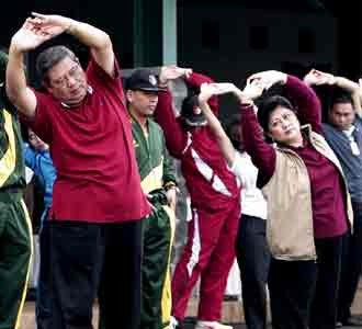 Minggu Pagi SBY Olah Raga