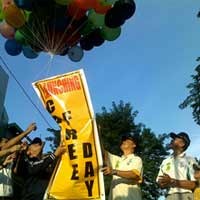 Jalan Kertajaya Bebas Asap Selama 3 Jam