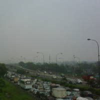 5 Mobil Tabrakan Beruntun, Tol JORR Macet Parah