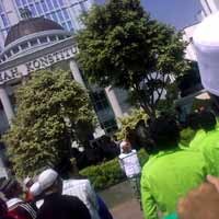 FPI Geruduk MK Tolak Uji Materi UU Penistaan Agama