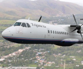 Roda Trigana Air Lepas, Perut Pesawat Robek