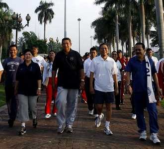 SBY-Boediono Jogging Bareng