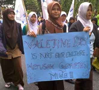 Pelajar Pekanbaru Tolak Valentine