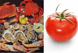 Hasrat Bercinta Prima dengan Seafood dan Tomat