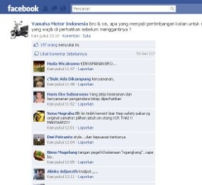 Akun Yamaha Diserbu Foto Porno