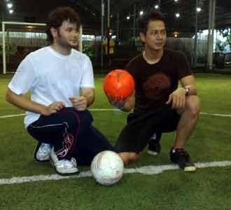 Ridho Rhoma di Lapangan Futsal