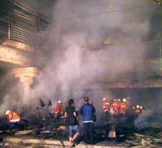 Gedung Proyek Senen Terbakar