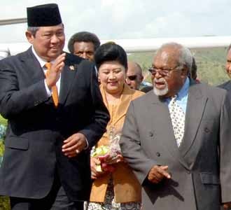 SBY Tiba di Papua Nugini