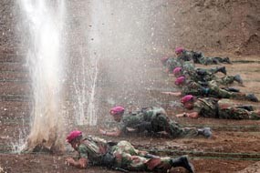 Hujan Peluru Awali Latihan Pemantapan Terpadu Marinir