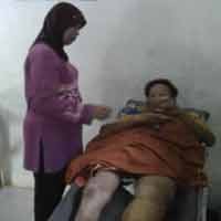 Paha Kiri Patah, Penderita Kusta Dirawat di Puskesmas