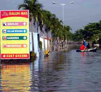 Galuh Mas Karawang Terendam