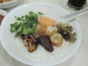 Bubur Plus Ayam Panggang Crispy!