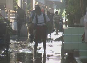 Bengawan Solo Meluap, Desa Ledok Bojonegoro Banjir