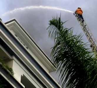 Simulasi Kebakaran Grand Hotel Preanger